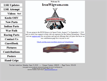 Tablet Screenshot of ironwigwam.com